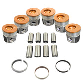 5.9C Choate Pistons w/rings 2004.5-2007 Coated, Flycut Set